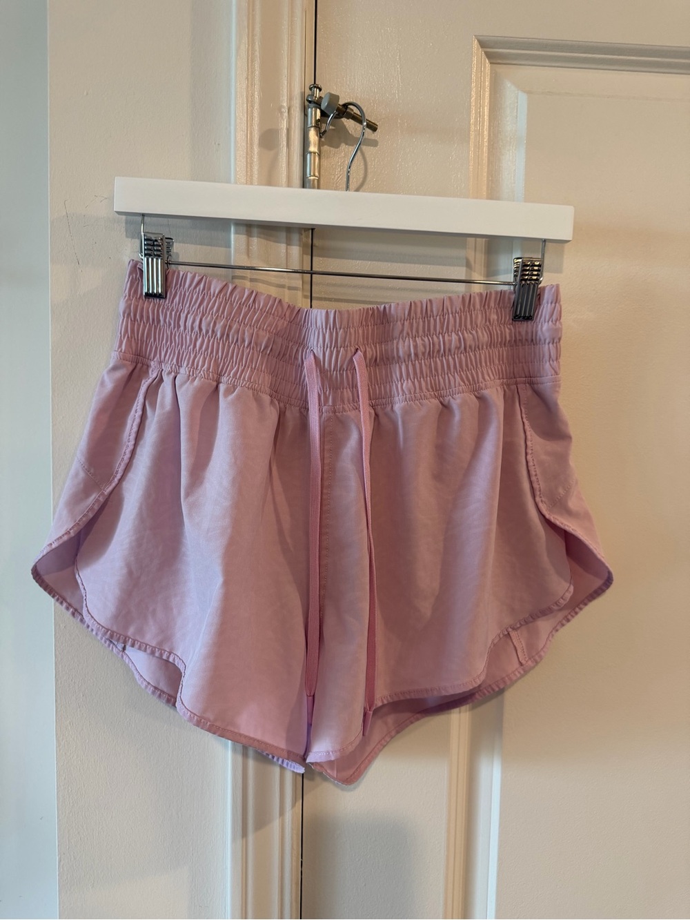 90 Degree By Reflex Lavender Relaxed Drawstring Athletic Shorts